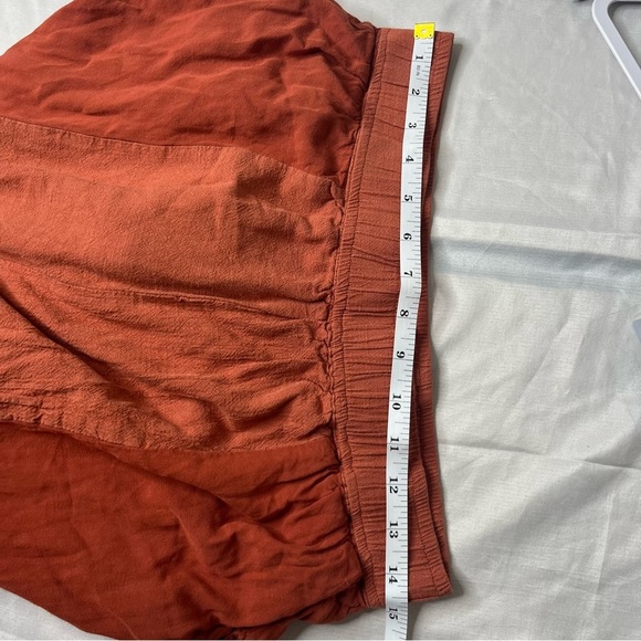 Umgee Orange Wide Leg pants with Elastic Waistband - Picture 6 of 12